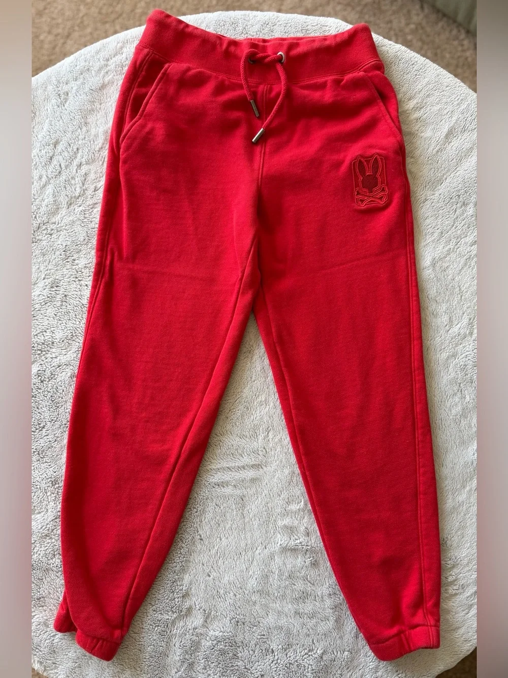 Psycho Bunny Kids Red Hoodie & Sweatpants Matching Set